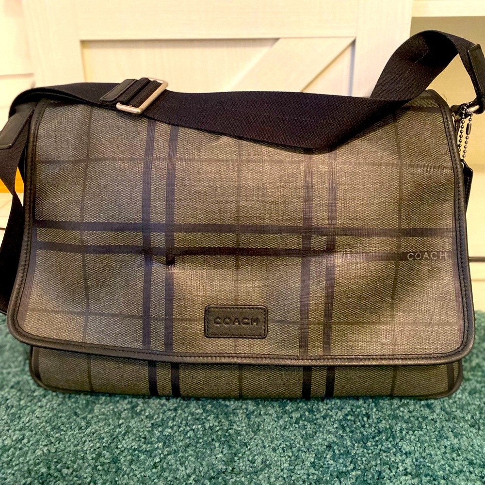 Coach Tattersall PVC Map Bag #F71063
